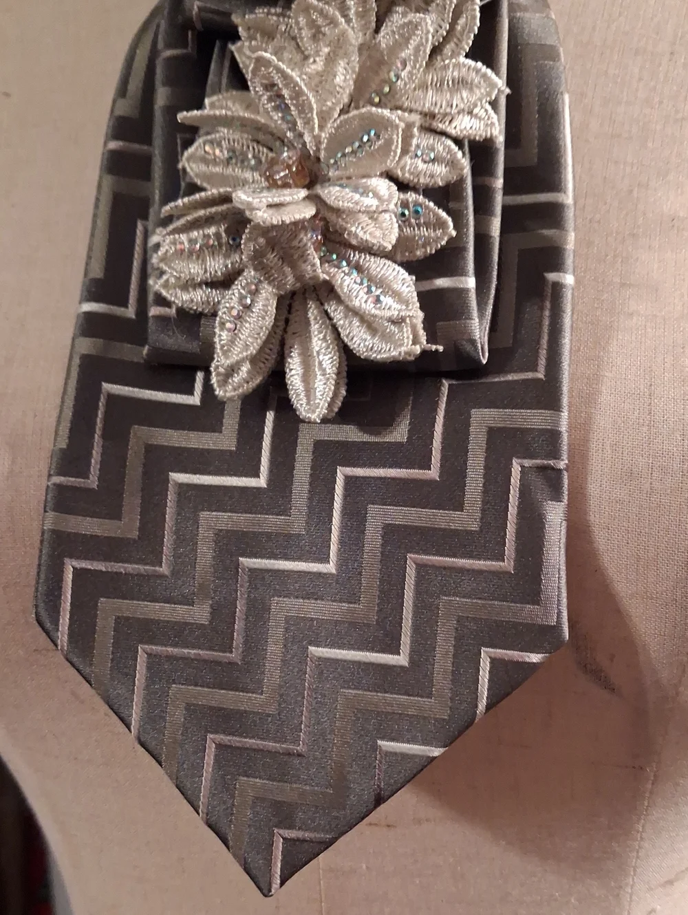 Pierre Cardin Upcycled Necktie Necklace